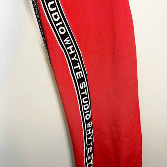 Whyte Studio Women's Red Stretchy Fit Sleeveless Bodycon Midi Dress Size S/M NWT - Picture 8 of 11